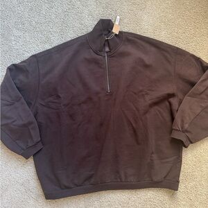 NWT Skims Slouchy Boyfriend Fleece Pullover